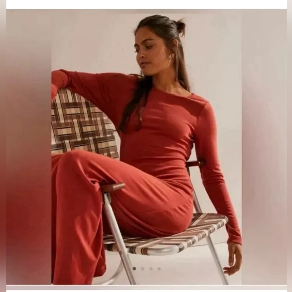 Free People Beach Aubre Open Back Essential Maxi Dress